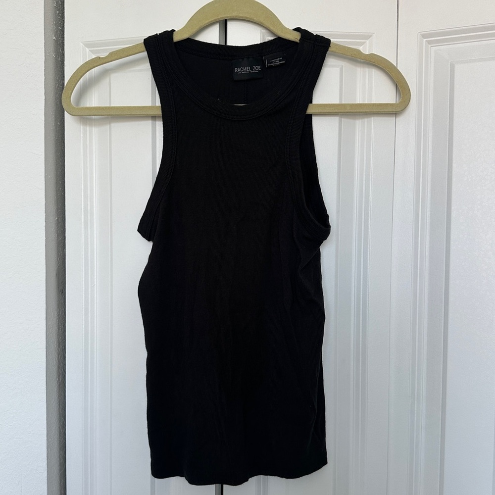(TWO PACK) RIBBED TANK TOPS *white & black* SIZE MEDIUM